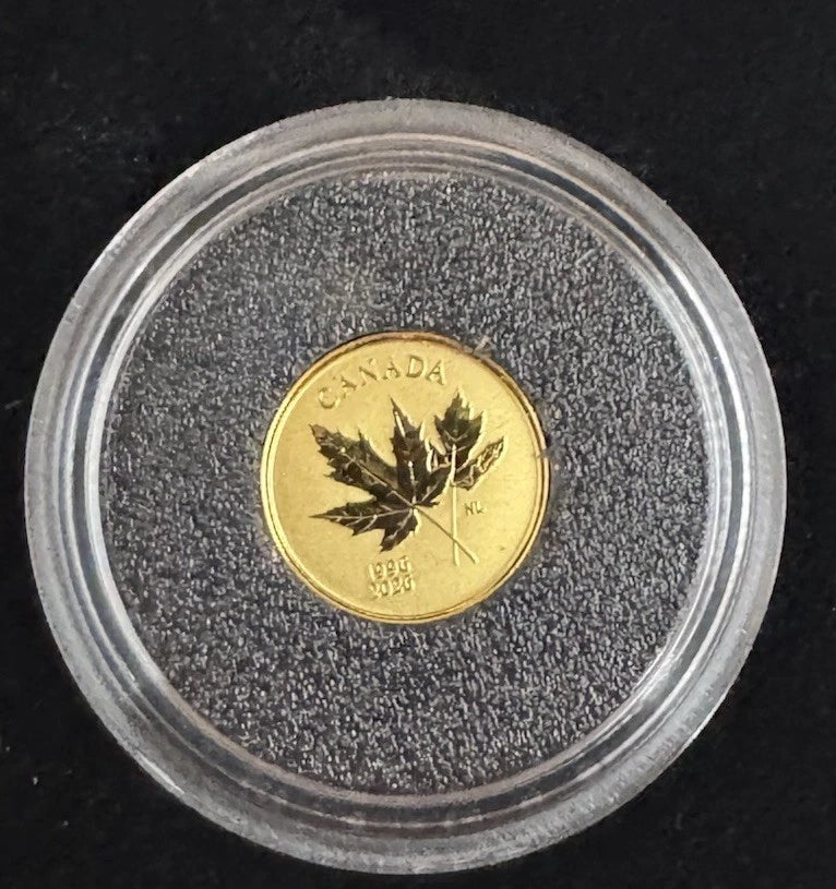 2025 Canada Arboreal Emblem Maple 30th Anniversary 0.5 gram Gold Reverse Proof