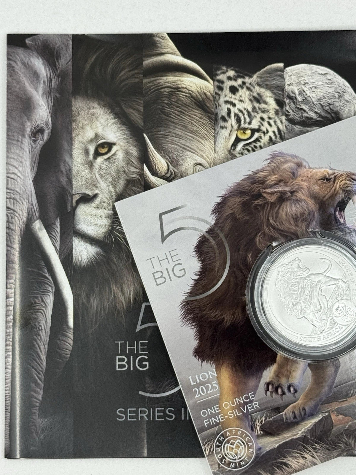 2025 South Africa 1 oz Silver Big 5 III Lion
