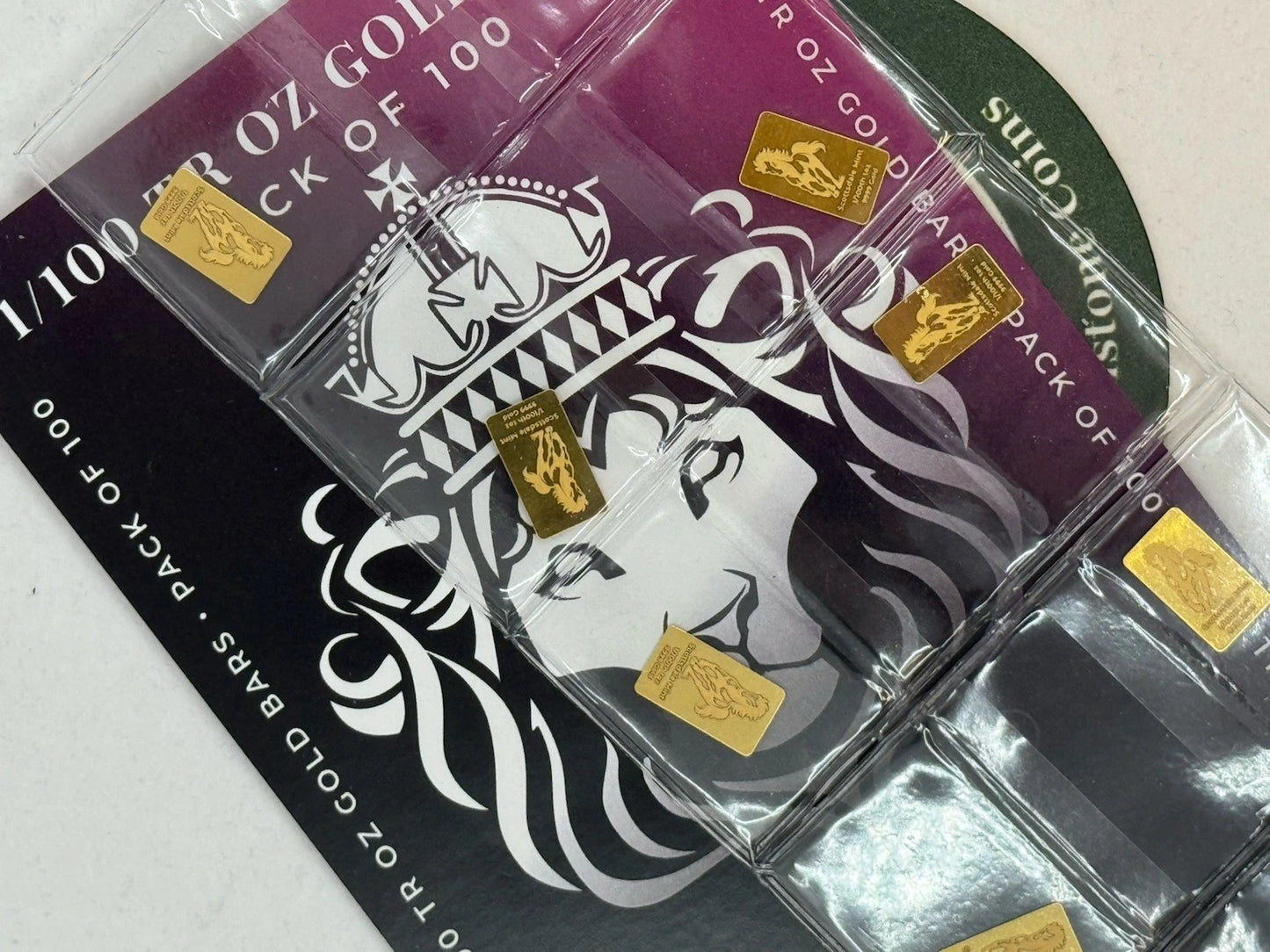 1/100 oz Scottsdale Horse Gold Bar