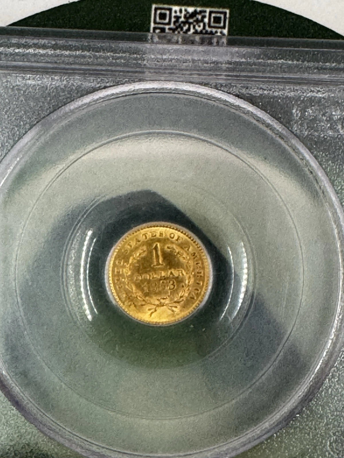 1853 G$1 Gold Dollar PCGS MS63