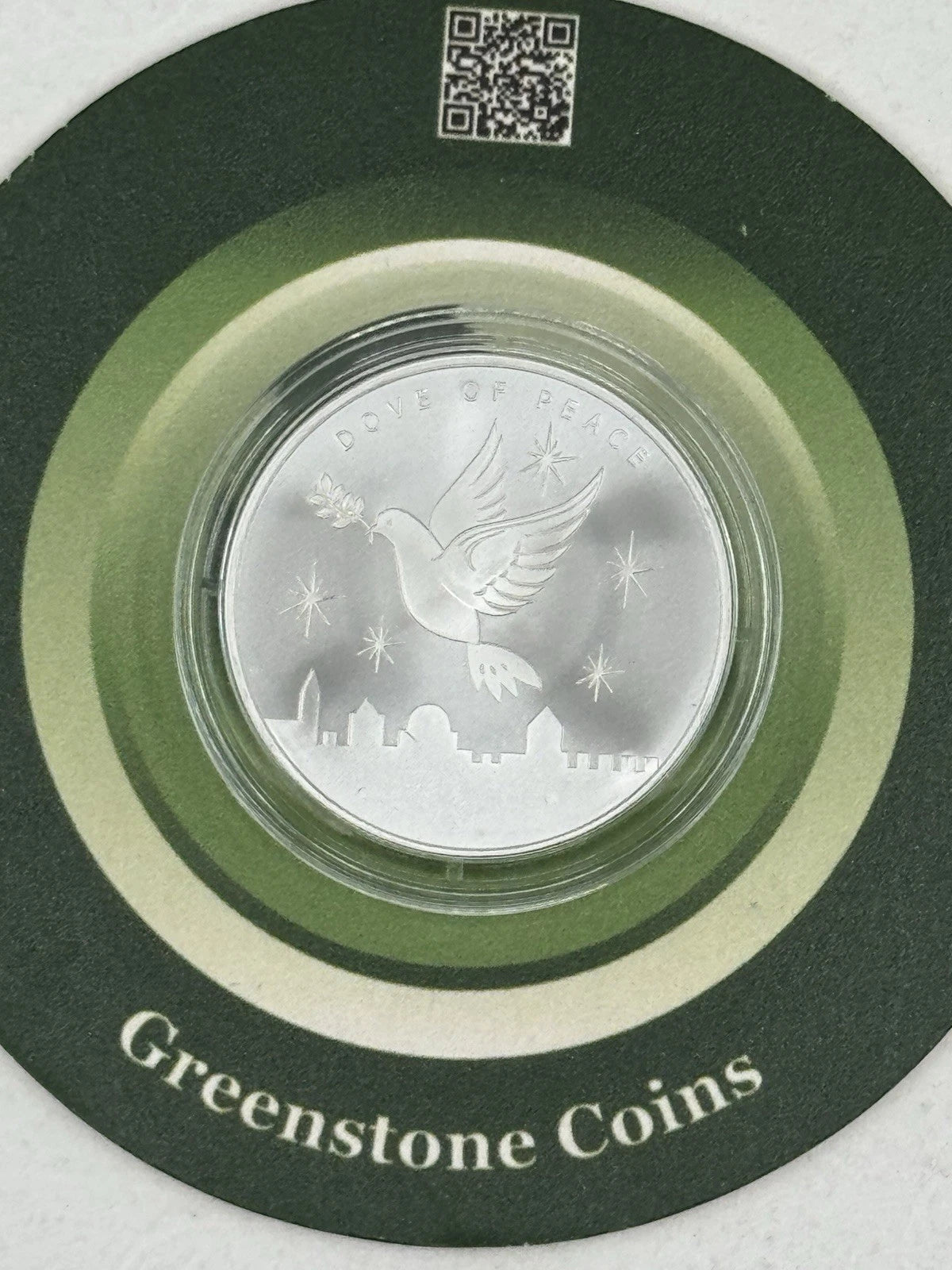 2026 1 oz Holy Land Mint Silver Dove Of Peace Round (BU) In Capsule