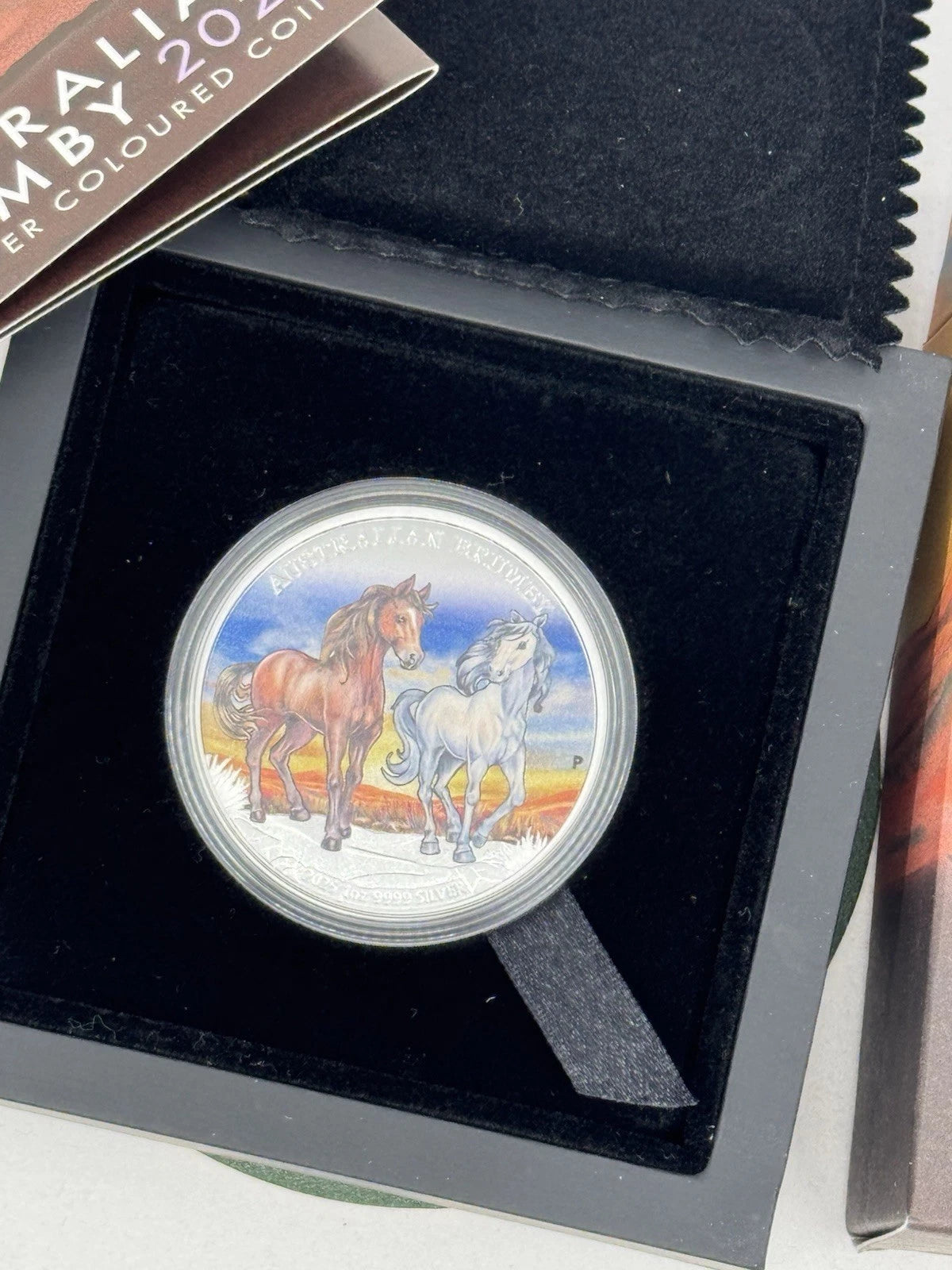 2025 Perth Mint 1 oz Silver Colorized Australian Brumby (Box & COA)