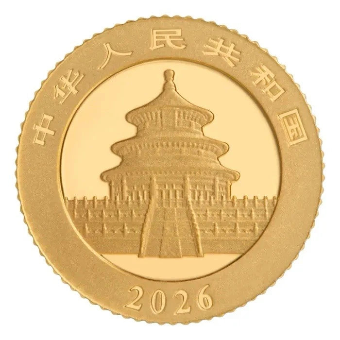 2026 China 1 gram Gold Panda BU (Sealed)