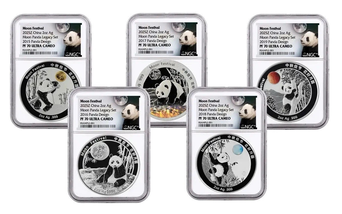 2025 2-Oz Silver Moon Festival Panda 10-Piece Legacy Proof Set NGC PF70UC