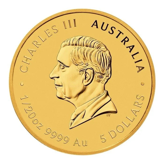 2027 Perth Mint Australia Gold Lunar Series III Year of the Goat 1/20 oz $5 - BU