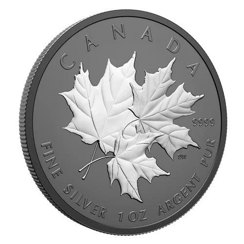 2026 Canada Triple Maple Black Rhodium 1 oz .9999 Silver Coin OGP