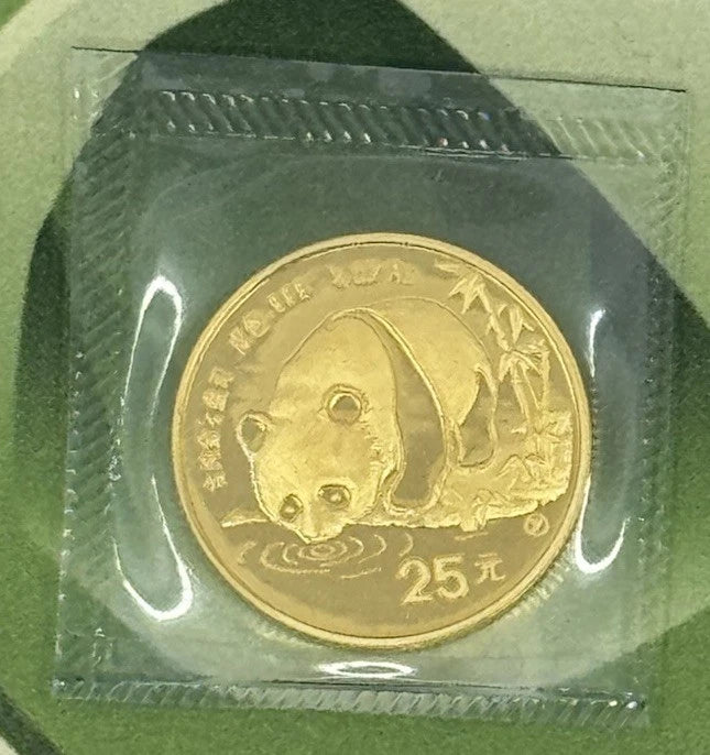 1987-Y China 1/4 oz Gold Panda BU (Sealed) Shenyang Mint