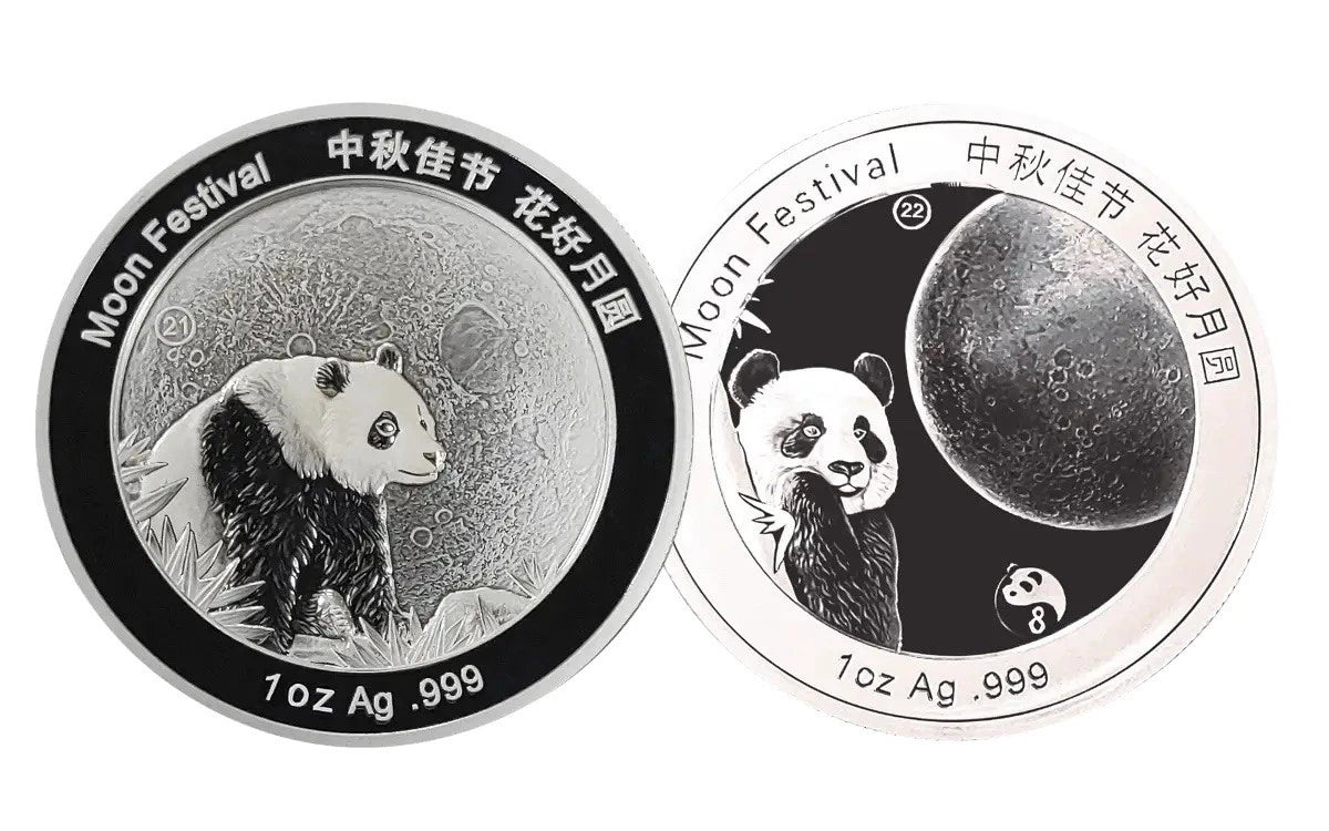 2025  1-Oz Silver Moon Festival Panda 10-Piece Legacy Proof Set (2015-2024 designs)
