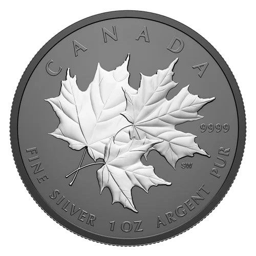 2026 Canada Triple Maple Black Rhodium 1 oz .9999 Silver Coin OGP