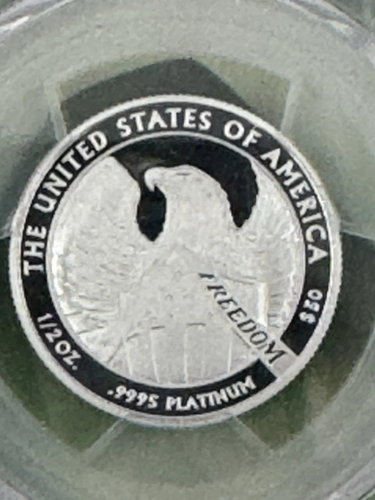 2007-W $50 1/2 Oz Platinum Eagle PCGS PR-70 DCAM Edmund C. Moy Label