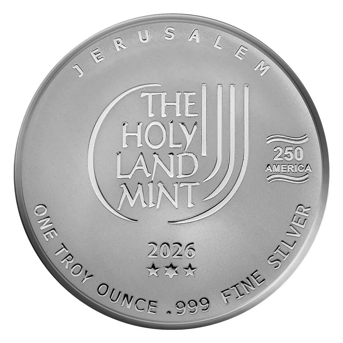 2026 1 Oz .999 Holy Land Mint ISRAEL-USA Silver Bullion Limited Edition