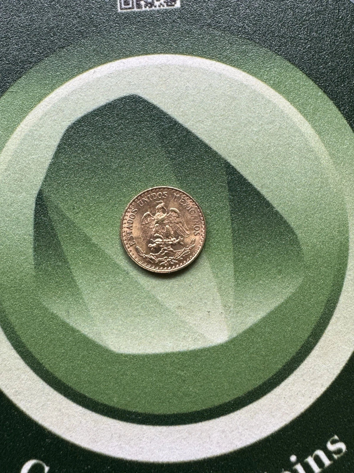 1945 Mexico Gold 2 Pesos .0482 oz .900 Fine Gold (Restrike)