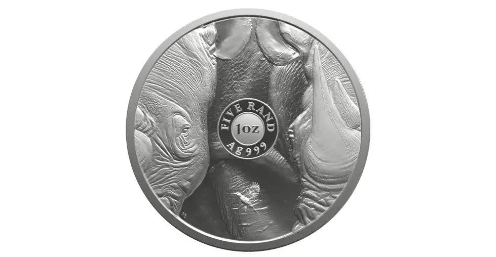 2025 1 oz South Africa Big Five Series III Rhino .999 Silver PROOF Coin