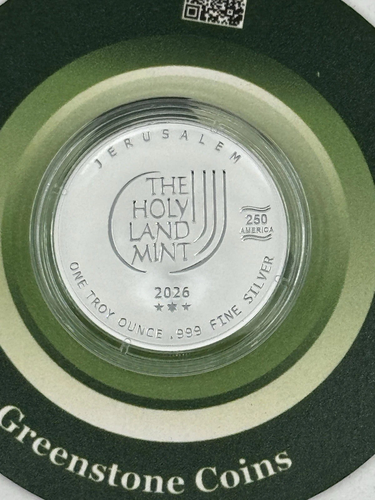 2026 1 Oz .999 Holy Land Mint ISRAEL-USA Silver Bullion Limited Edition