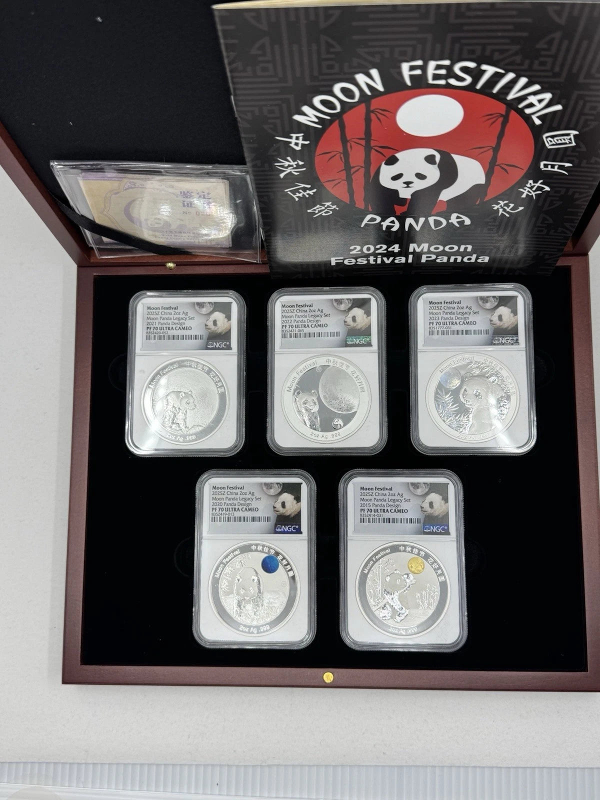 2025 2-Oz Silver Moon Festival Panda 10-Piece Legacy Proof Set NGC PF70UC