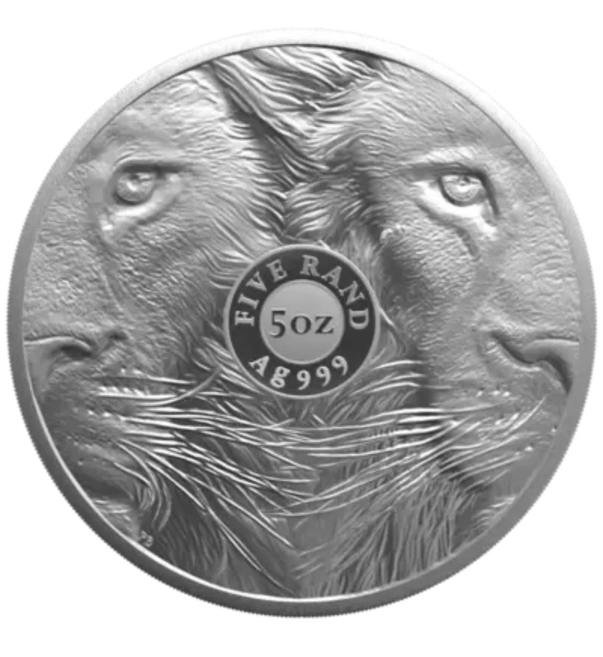 2025 5 oz South Africa Big Five Series III Lion .999 Silver PROOF Coin OGP, COA