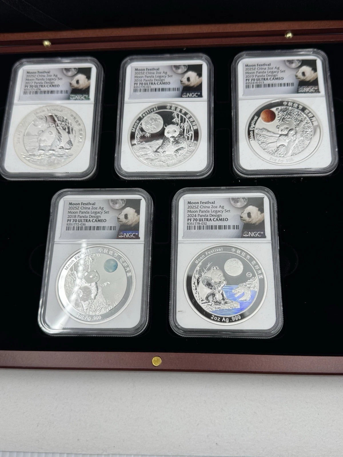 2025 2-Oz Silver Moon Festival Panda 10-Piece Legacy Proof Set NGC PF70UC