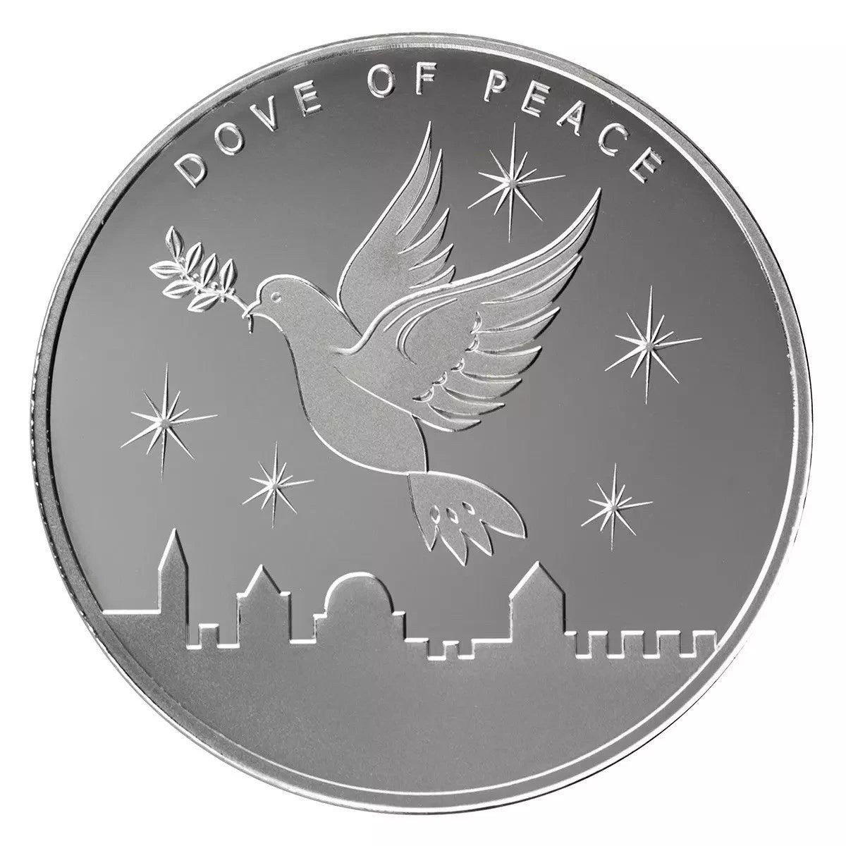 2026 1 oz Holy Land Mint Silver Dove Of Peace Round (BU) In Capsule
