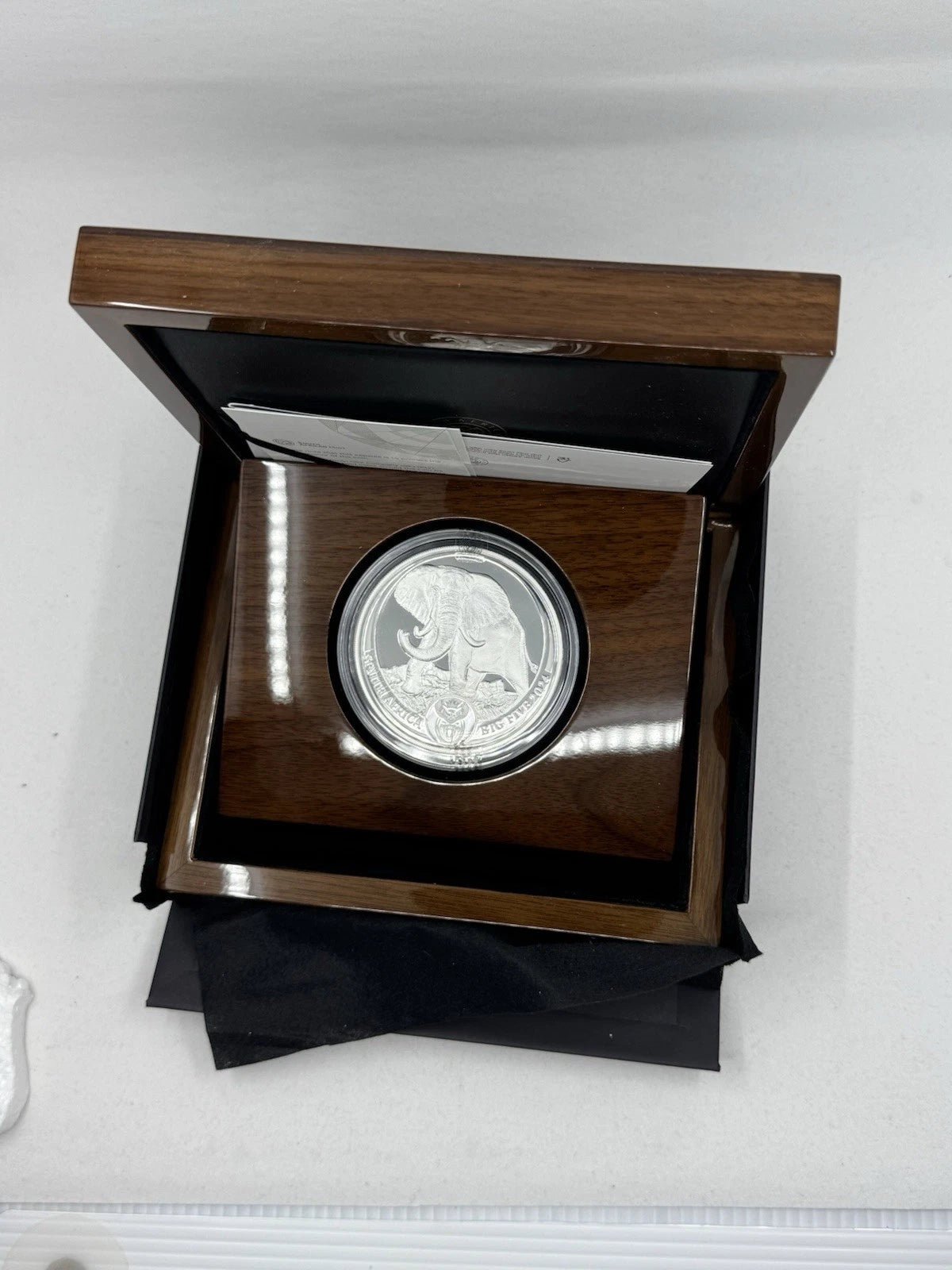 2025 5 oz South Africa Big Five Series III Elephant .999 Silver PROOF Coin OGP
