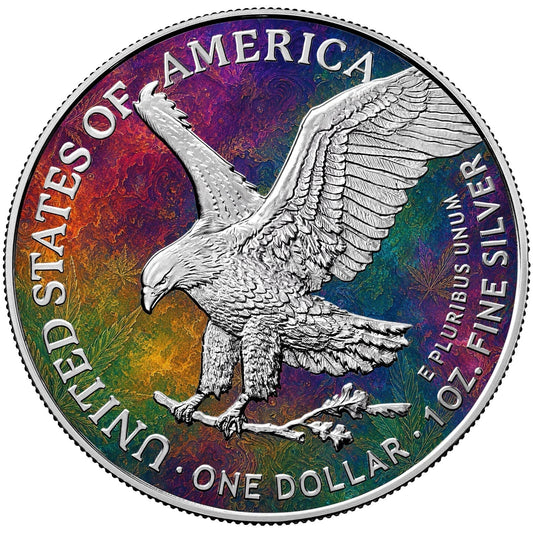 2026 American Silver Eagle Weed Edition 1 Oz Silver Coin $1