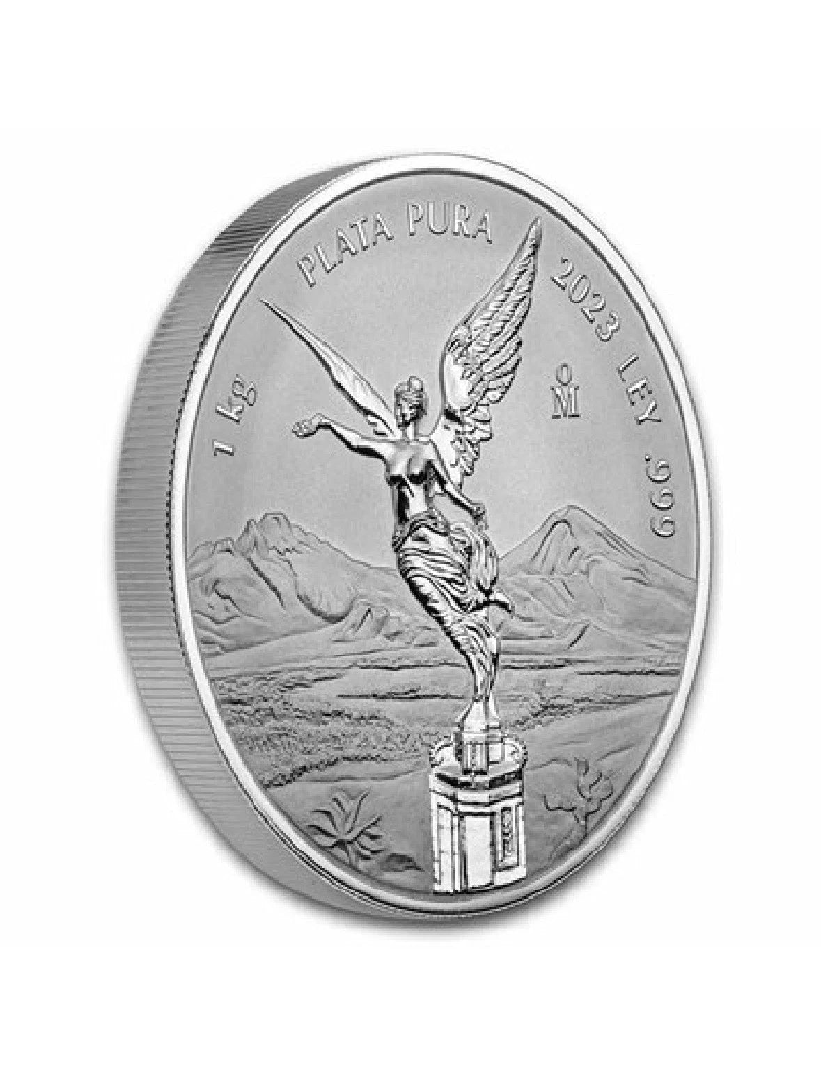 2023 Mexico Kilo Reverse Proof Libertad BU Silver Coin OGP