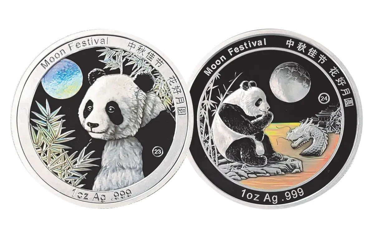 2025  1-Oz Silver Moon Festival Panda 10-Piece Legacy Proof Set (2015-2024 designs)