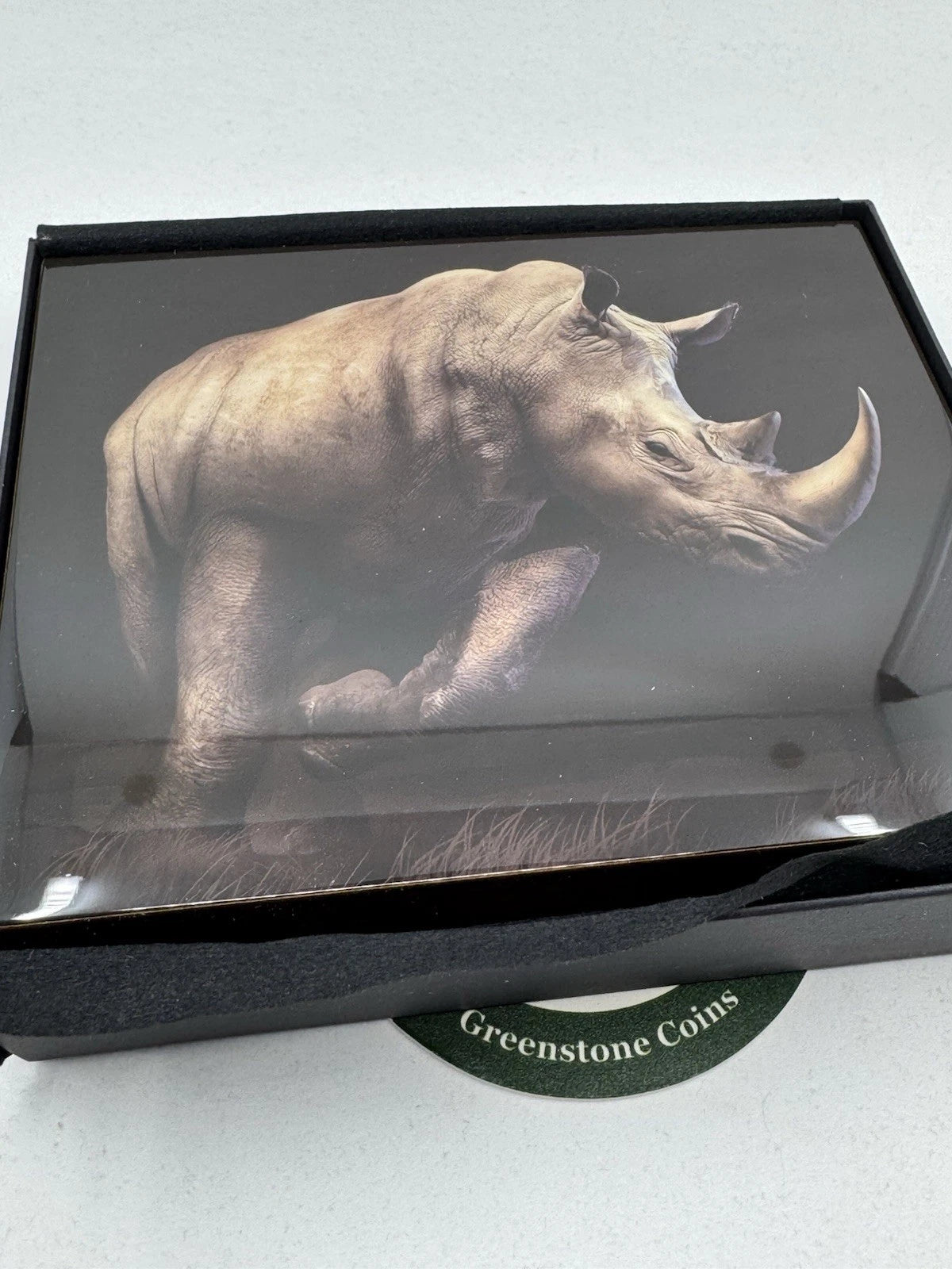 2025 5 oz South Africa Big Five Series III Rhino .999 Silver PROOF Coin OGP, COA