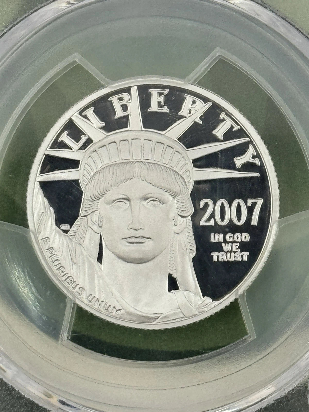 2007-W $50 1/2 Oz Platinum Eagle PCGS PR-70 DCAM Edmund C. Moy Label