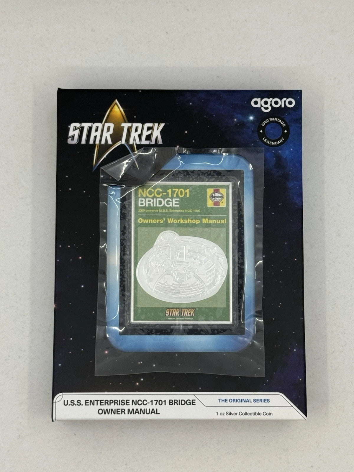 2025 Star Trek U.S.S. Enterprise NCC-1701 Bridge Owner Manual 1 oz Silver Proof