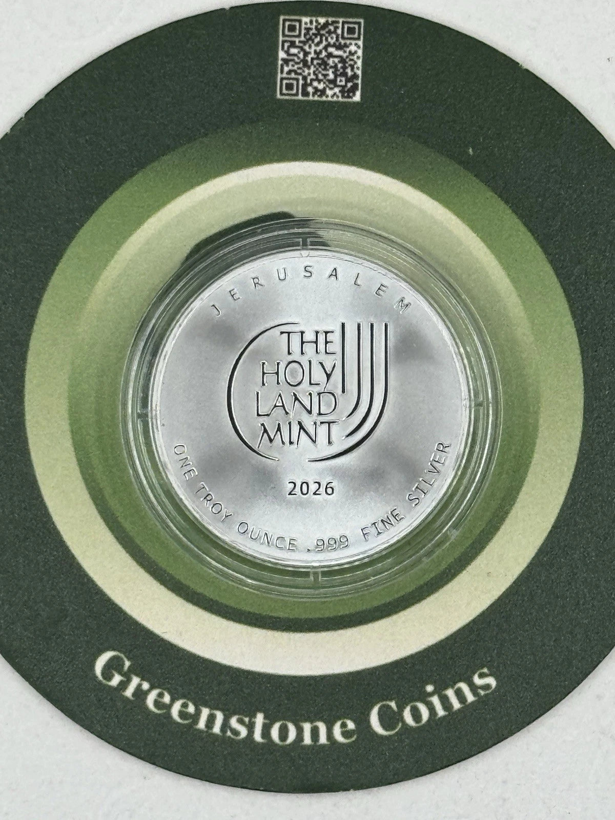 2026 1 oz Holy Land Mint Silver Dove Of Peace Round (BU) In Capsule