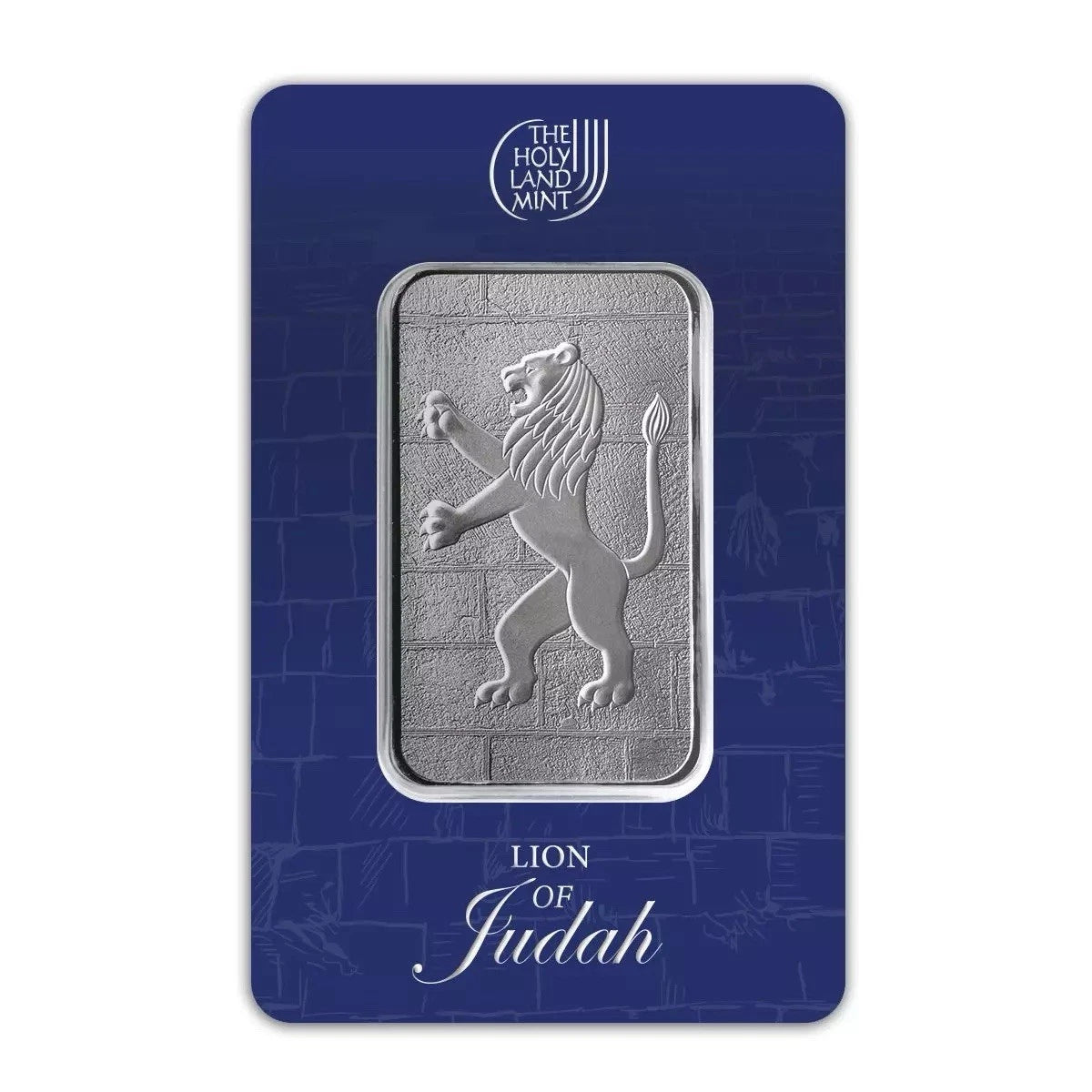 2025 Holy Land Mint Lion of Judah 1 oz Silver Bar In Assay Card