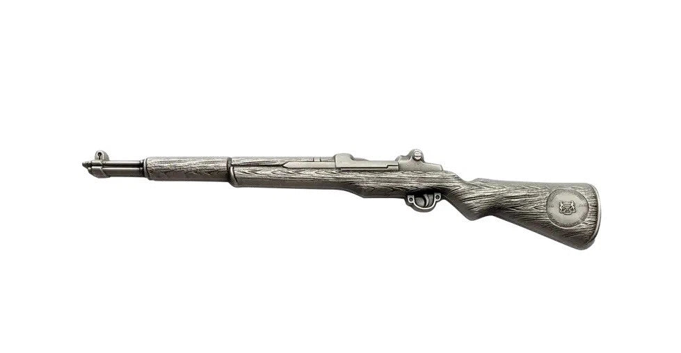 2025 Chad 10,000 Francs 2-oz Silver M1 Garand Rifle Antiqued Coin