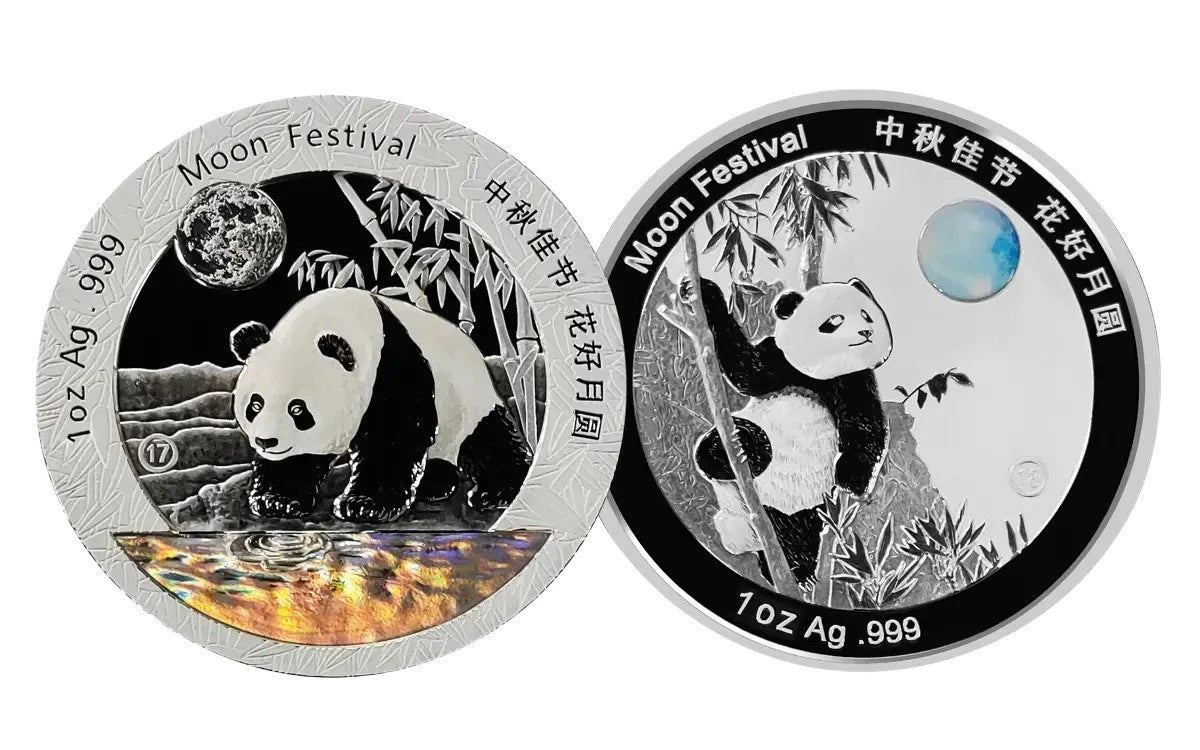 2025  1-Oz Silver Moon Festival Panda 10-Piece Legacy Proof Set (2015-2024 designs)