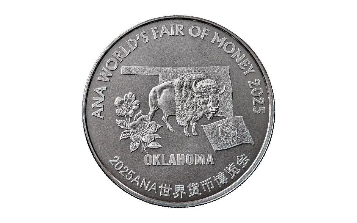 2025 China 1 oz COPPER ANA Show Colorized Panda W/Silver Plating BU