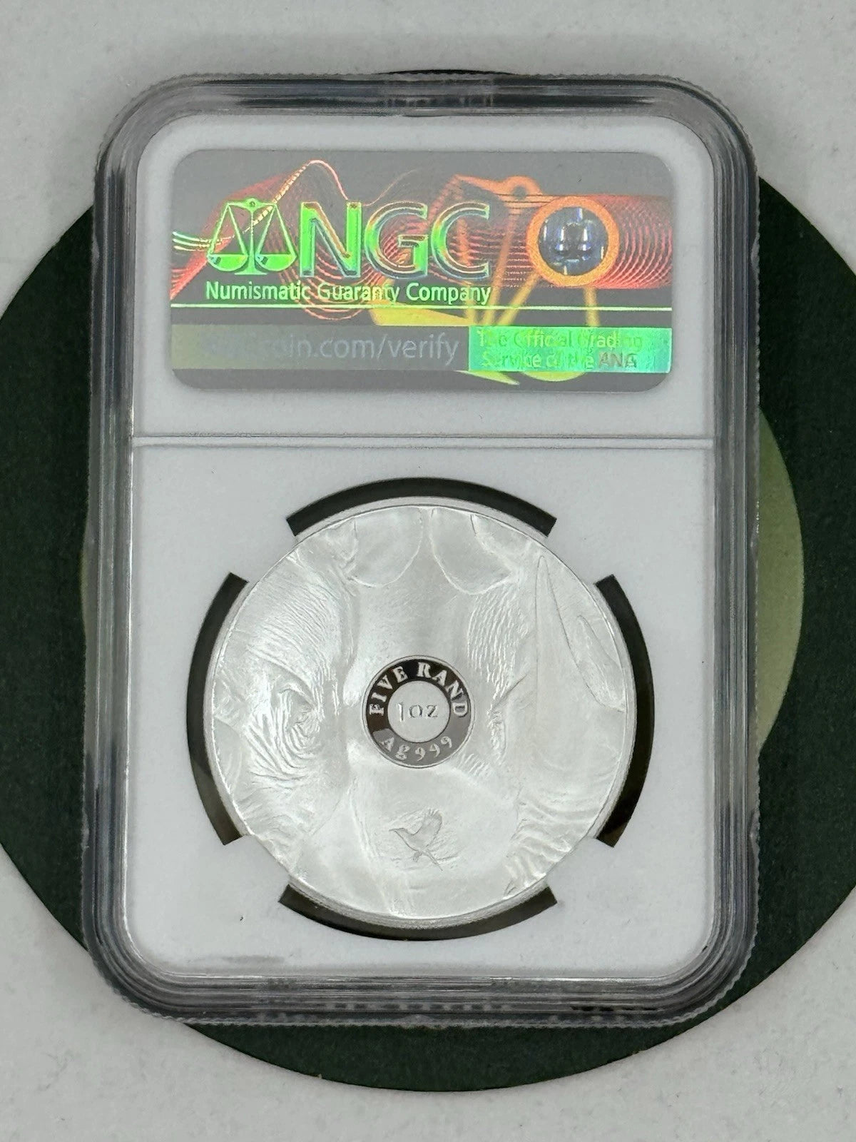 2025 South Africa 1-Oz Silver Big 5 III Rhino PROOF NGC PF70UC First Releases
