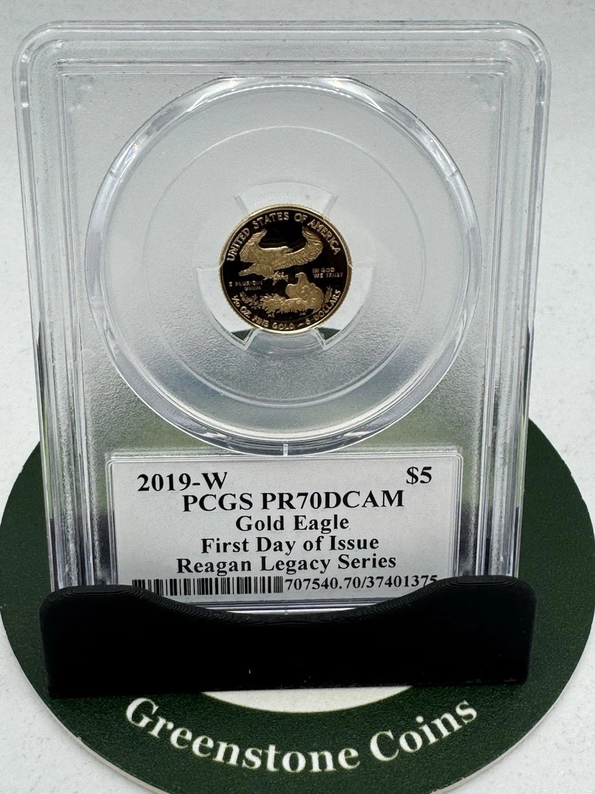 2019-W Proof Gold Eagle 1/10 oz NGC PF70DCAM First Day Of Issue