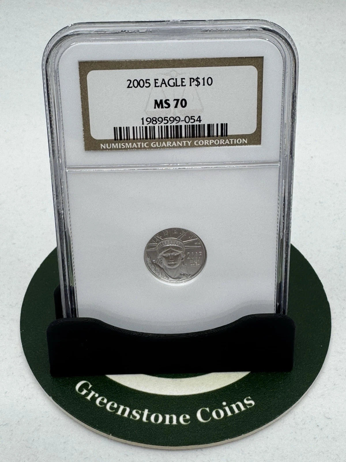 2005 $10 American Platinum Eagle 1/10 oz NGC MS70
