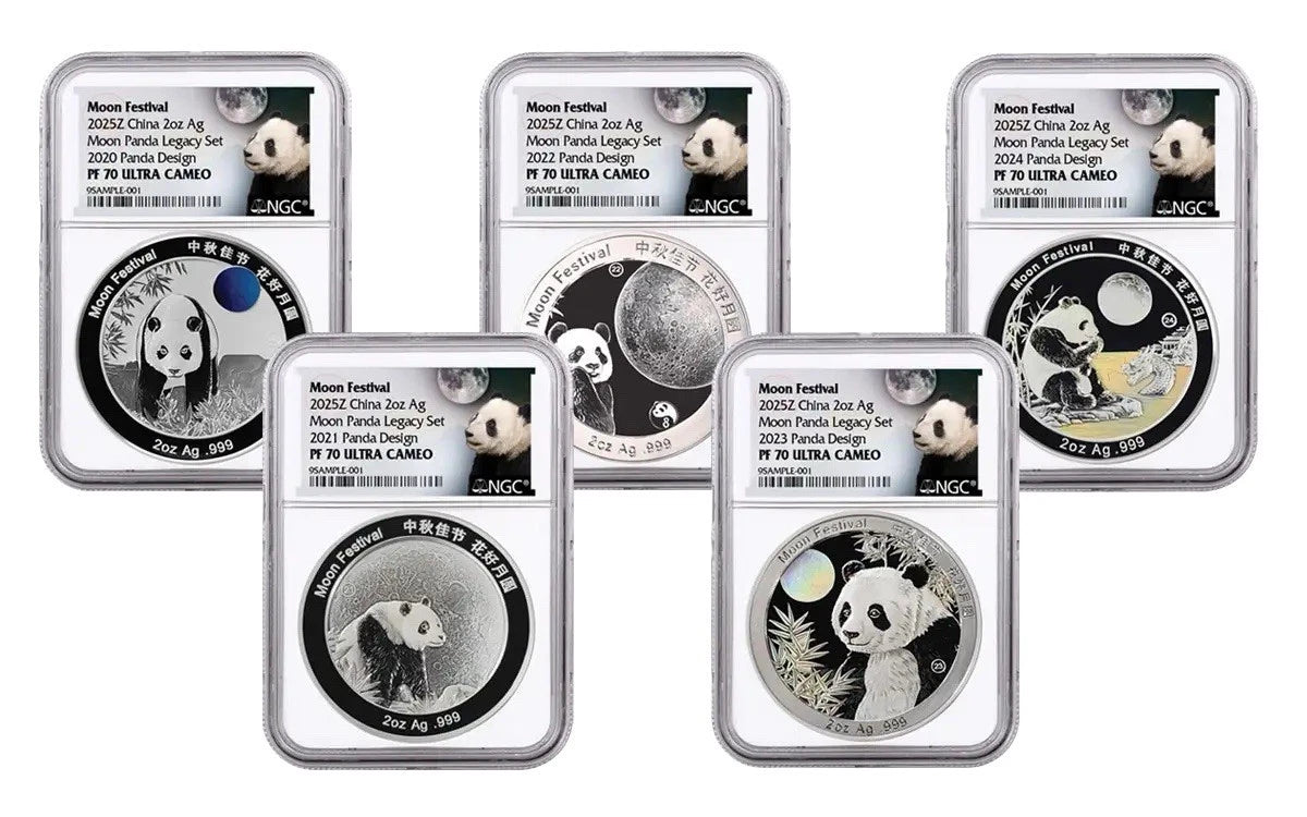 2025 2-Oz Silver Moon Festival Panda 10-Piece Legacy Proof Set NGC PF70UC