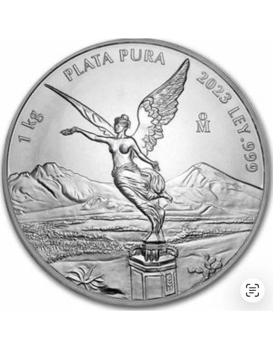 2023 Mexico Kilo Libertad BU Silver Coin
