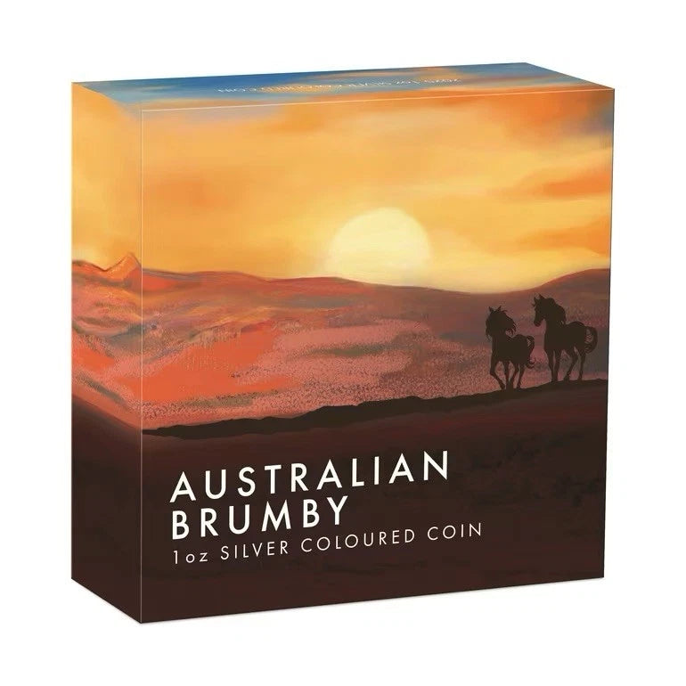 2025 Perth Mint 1 oz Silver Colorized Australian Brumby (Box & COA)