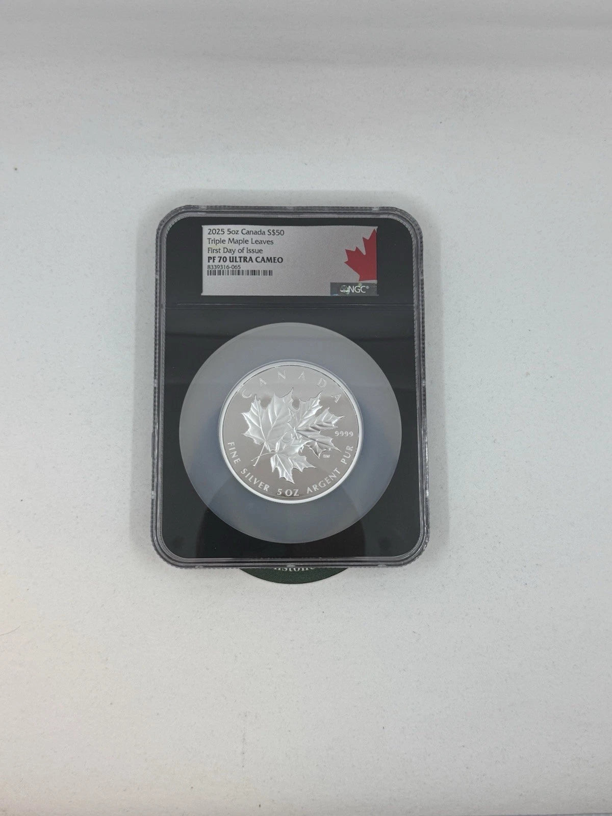 2025 Canada Triple Maple Leaves Proof 5 oz Silver Coin NGC PF70 Ultra Cameo FDI