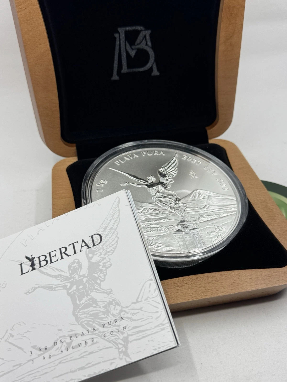 2023 Mexico Kilo Reverse Proof Libertad BU Silver Coin OGP